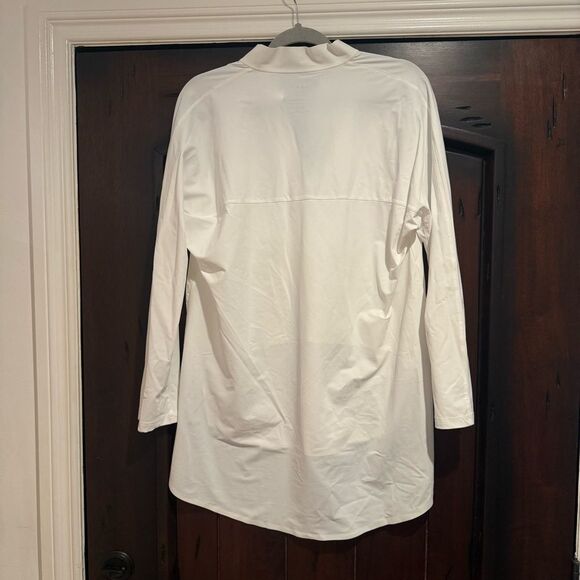 ADAY cult favorite white Something Borrowed Shirt size L excellent condition. - Picture 5 of 11
